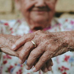 Old man's hands